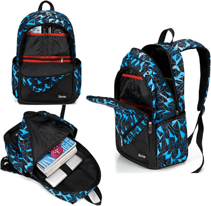 3-teiliges Schulrucksack-Set, Blau L
