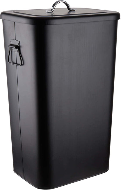 Universaltonne Binster mit Deckel und Griffen, Schwarz