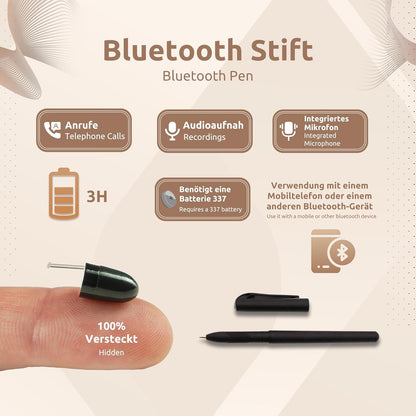 Spionage-Ohrhörer VIP Pro UltraMini Bluetooth, Vip Pro UltraMini Penna Bluetooth
