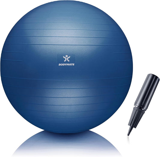 Gymnastikball mit Pumpe, Navy-Peony 65 cm (für Körpergröße 155-175cm)