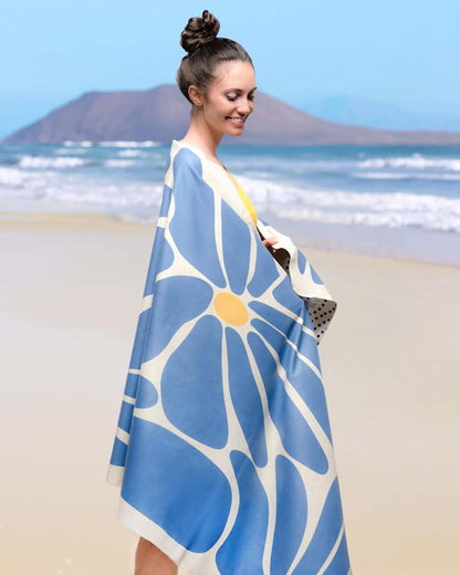 XXL-Mikrofaser-Strandtuch, 200cm x 90cm 39 Groovy Flowers