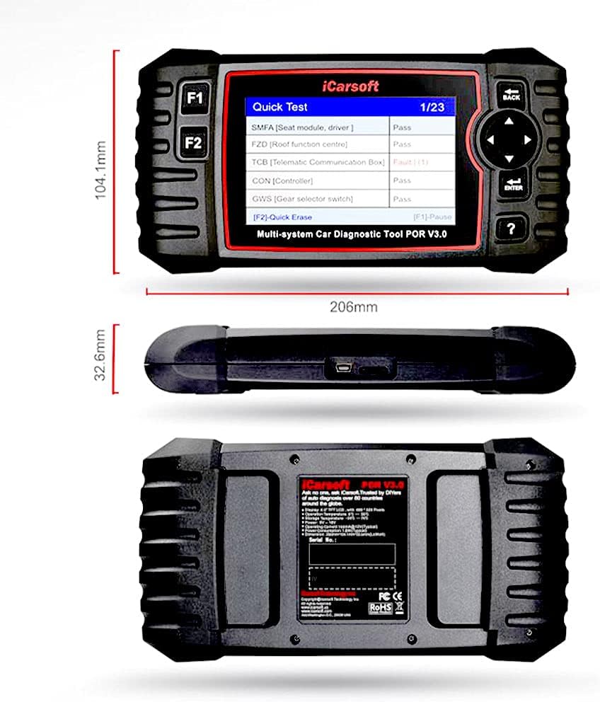 OBD II Diagnosetool POR V3.0 für Porsche