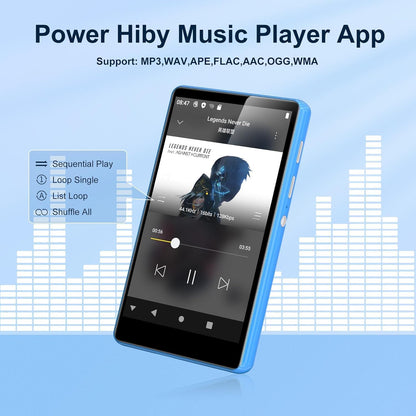Touchscreen MP3/MP4 Player M503 Pro mit Bluetooth & WiFi, Blau