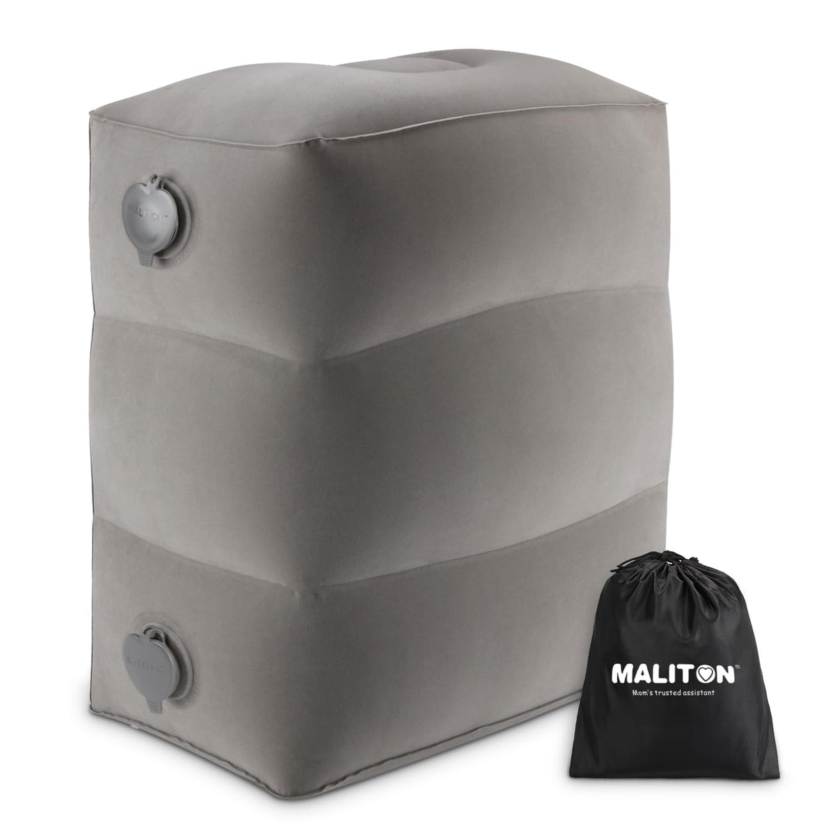 Aufblasbare Flugzeug-Fussstütze für Kinder, Grau 1 Stück