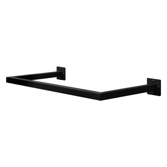 Kleiderstange für die Wand, Schwarz 64 cm