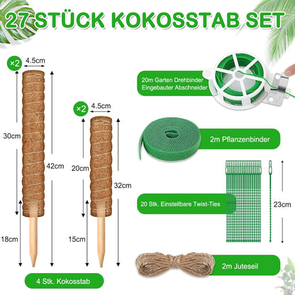 27-teiliges Pflanzenstab-Set