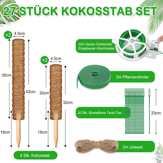 27-teiliges Pflanzenstab-Set