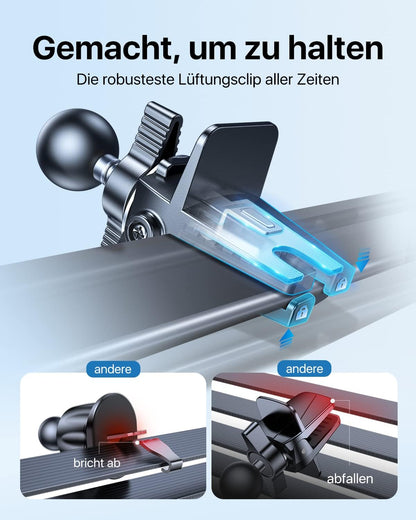 Handyhalterung, Kohlefaser Schwarz