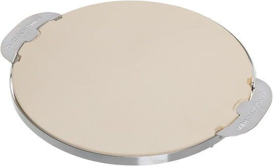 Pizzastein für Grill, 32,5 x 37,5 x 1,7 cm