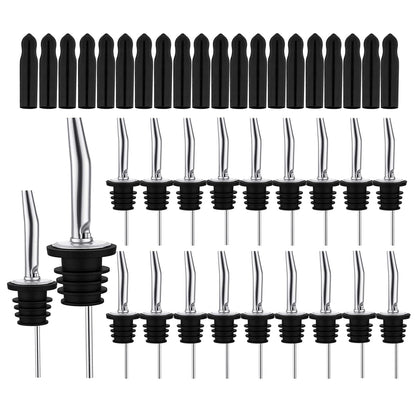 Flaschenausgiesser-Set mit Schutzkappen, 20 Stück, 20