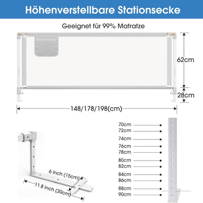 Bettschutzgitter, 180cm