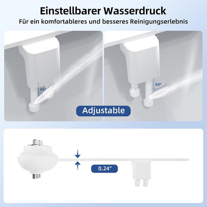 Ultra-Slim Bidet-Aufsatz mit Selbstreinigung, Hot & Cold Bidet