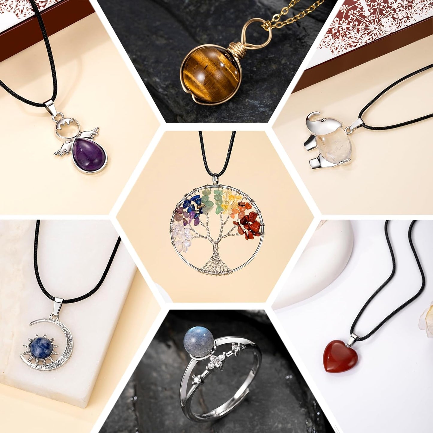 Schmuck-Adventskalender mit Edelsteinen
