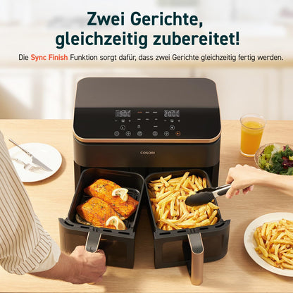 Heissluftfritteuse, 8.5L Gold