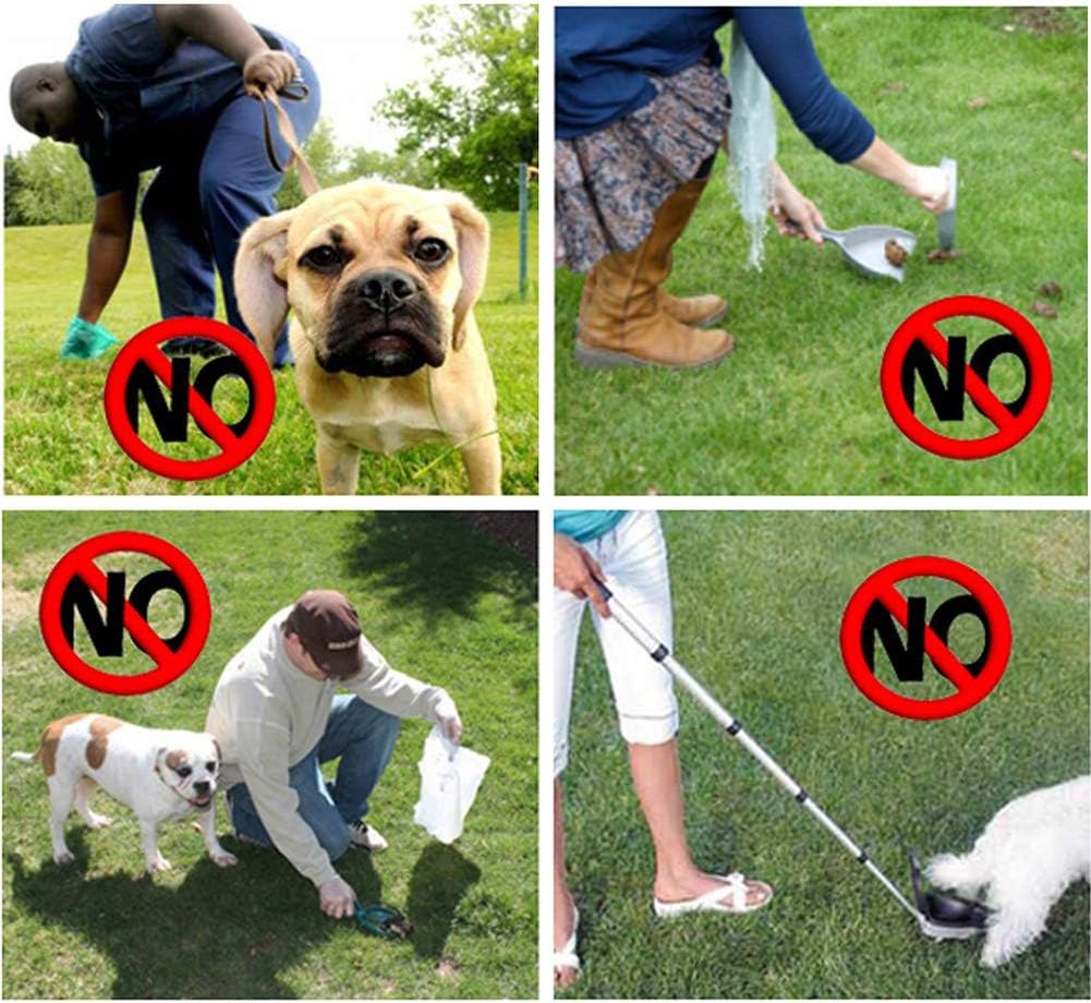 Dog Pooper Scooper mit 6 Abfallsäcken, Blau