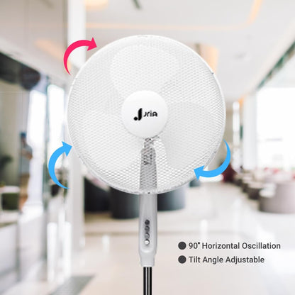 Leiser Standventilator 40 cm, höhenverstellbar