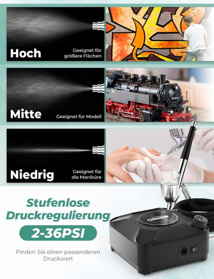 Airbrush Set mit Kompressor