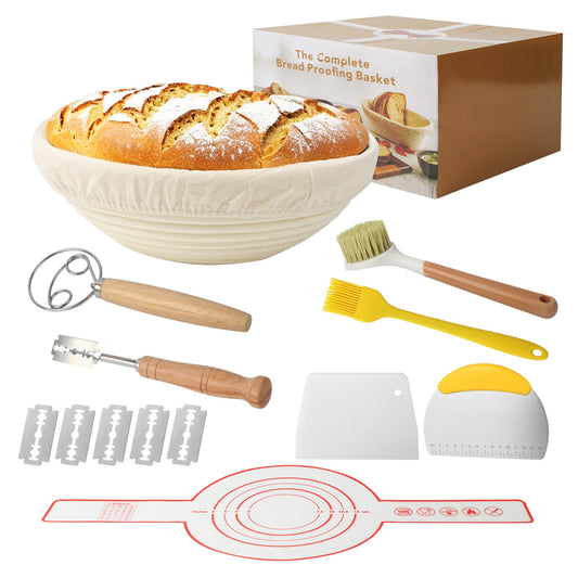 Brotback-Set mit Gärkorb, 23cm Rund
