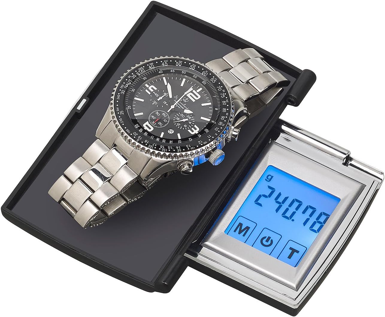 Digitale Taschen-Feinwaage mit Touch-Display