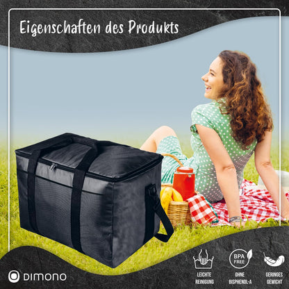 XXL Kühltasche, 45 Liter - Schwarz