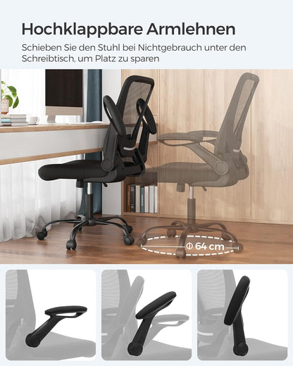 Schreibtischstuhl OBN37BK, Schwarz