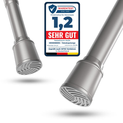 Teleskop-Duschstange zum Klemmen 370-420 cm, 370-420 cm Grau