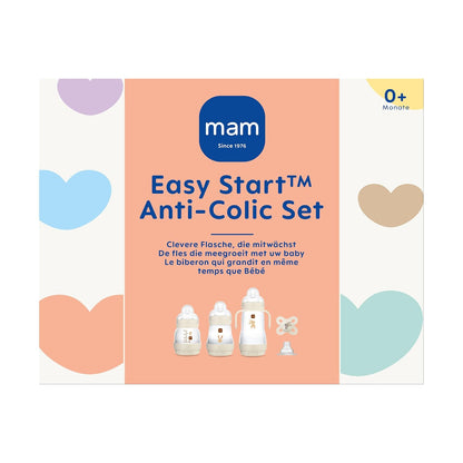 Anti-Kolik Babyflaschen-Set, Beige