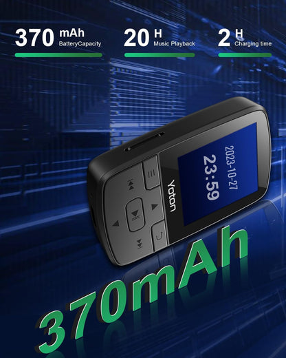 MP3-Player mit Clip, Schwarz