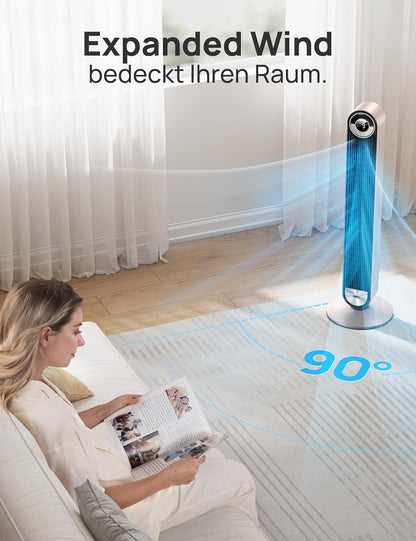 Turmventilator Sternenlicht mit Sprachsteuerung, Sternenlicht