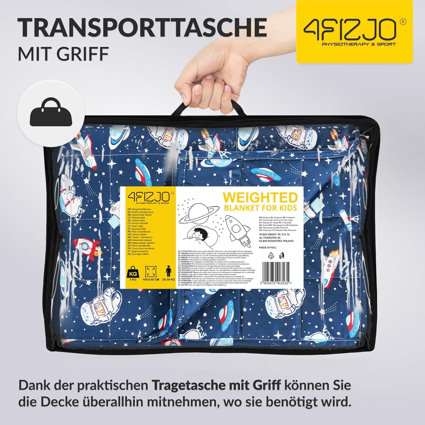 Gewichtsdecke für Kinder, 3kg