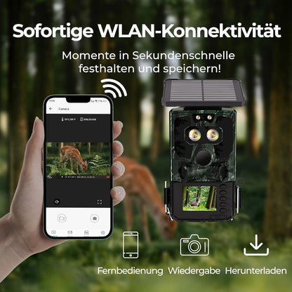 Duale Objektiv Solar Wildkamera 4K, TC37