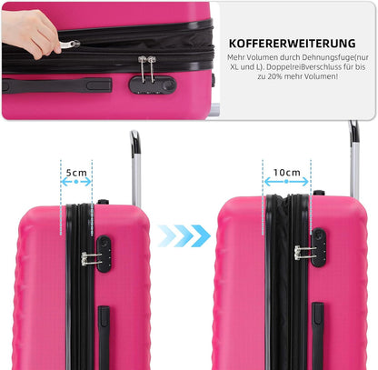 XL-Hartschalen-Koffer, Peach XL