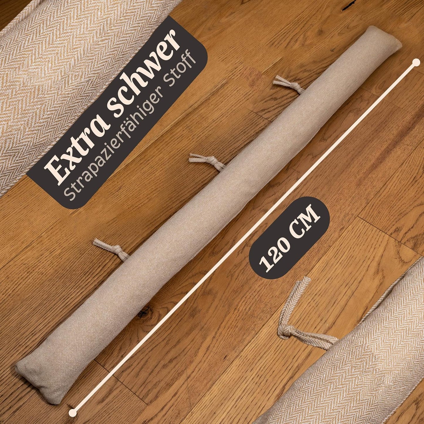 2er-Set Zugluftstopper für Fenster & Türen, 2