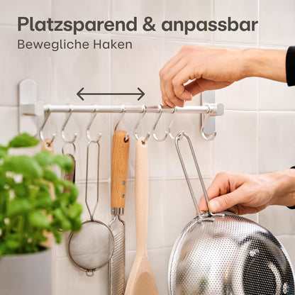 Hakenleiste für Küche mit 8 Haken