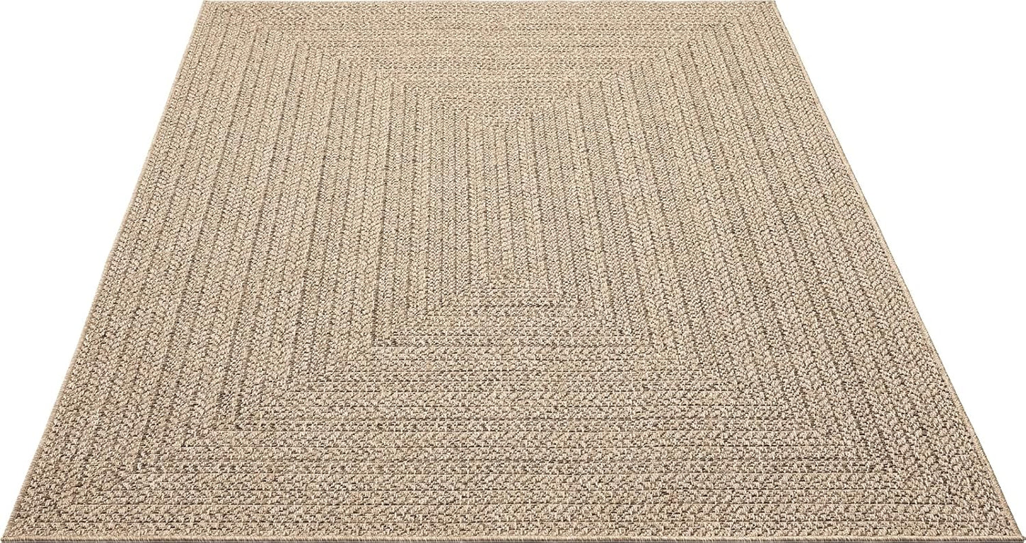 Outdoor-Teppich im Jute-Look (60 x 90 cm), 60 x 90 cm Natur-2