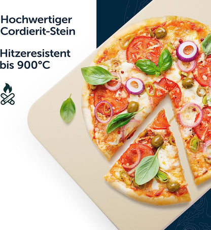 Pizzastein für Backofen und Grill (38x30 cm)