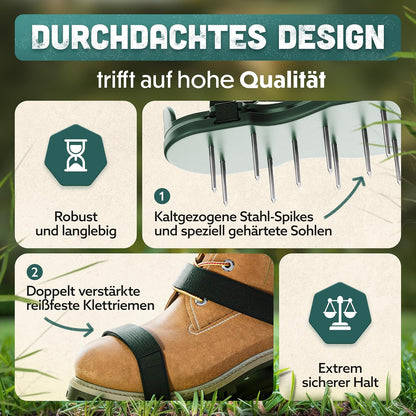 Nagelschuhe Pro Rasenlüfterschuhe, Waldgrün