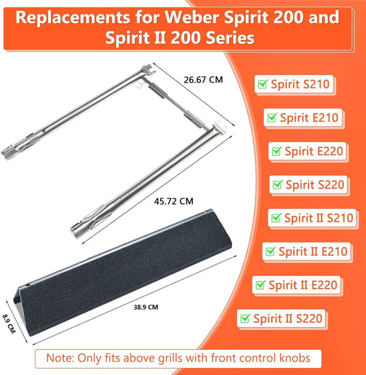 Flammenverteiler Ersatz-Set für Weber Spirit 200 Serie