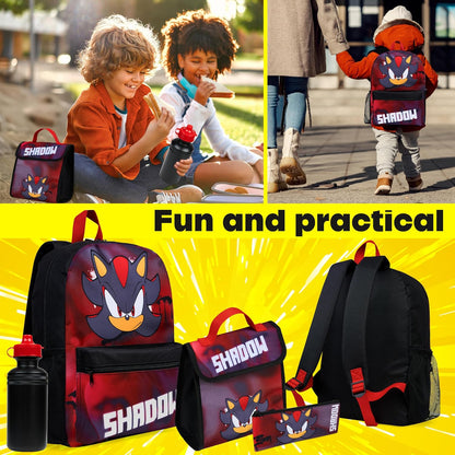 Kinderrucksack-Set Shadow mit Zubehör (4-teilig)