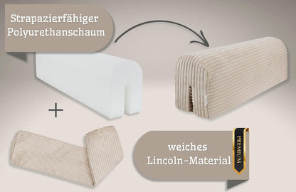 Bettkantenschutz für Kinderbetten, 80 cm, Beige B 80 cm