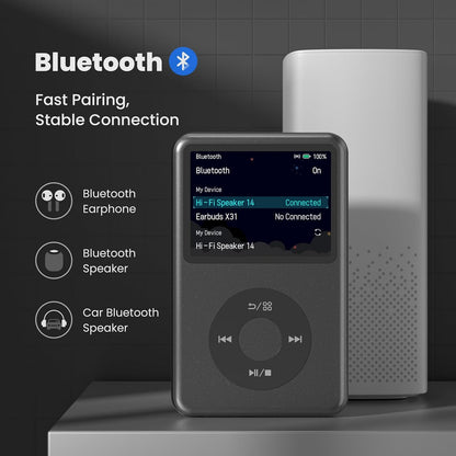 MP3-Player Y1 mit Bluetooth & FM-Radio, schwarz