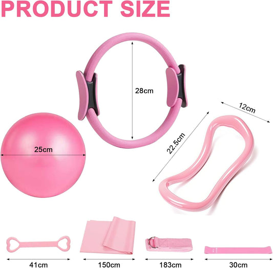 Pilates Fitness-Set (13-teilig) mit Gymnastikball