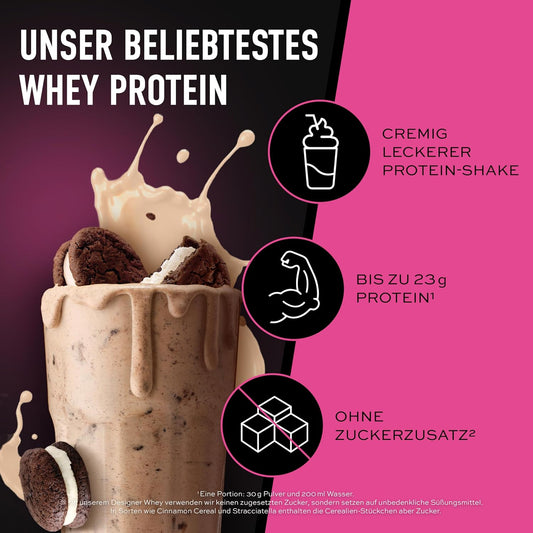 Designer Whey Protein, Dark Cookies and Cream 30 Portionen (1er Pack)