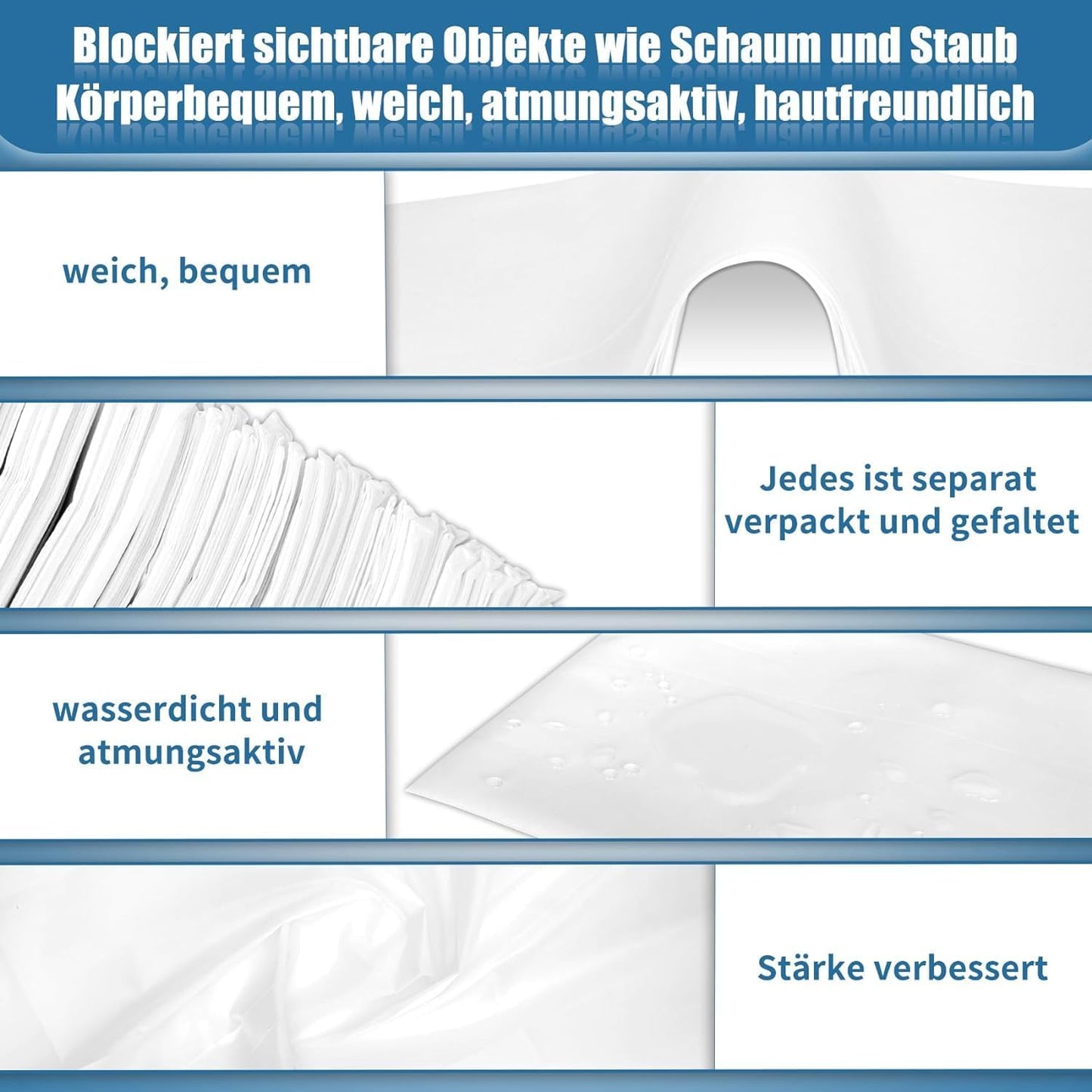Einweg Spannlaken für Massageliegen, Weiss