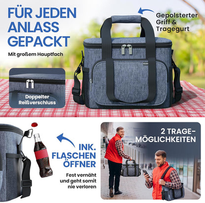 Faltbare Kühltasche, 30L (L38 x B30 x H27 cm) Navyblue