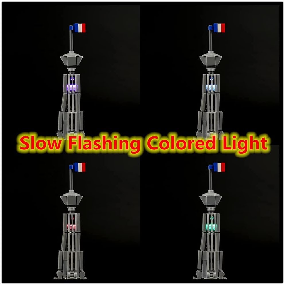 LED Licht-Set für Lego Architecture Paris mit Eiffelturm 21044 Modell, For 21044