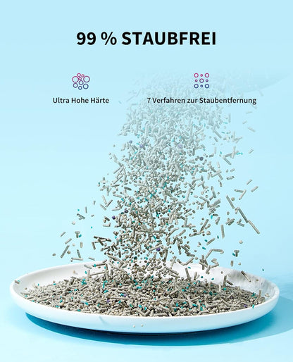 5-in-1 Tofu-Katzenstreu (Spülbar, geruchsfrei), 4 Taschen