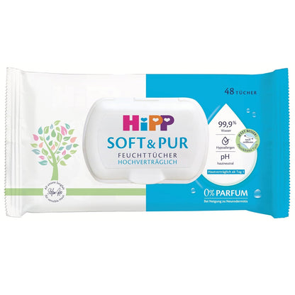 Soft & Pur Feuchttücher (864 Stück) hochverträglich