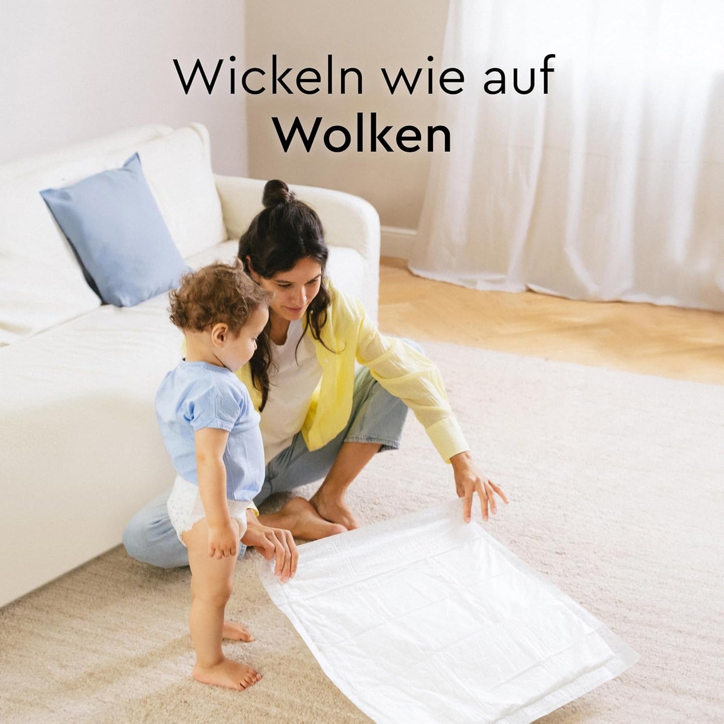 Hautfreundliche Baby Wickelunterlagen 5x10 Stück, NEU 5 x 10 Stück