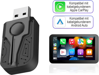 Wireless CarPlay & Android Auto Adapter, 2-in-1 Adapter